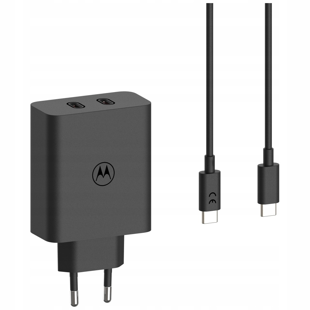 Ładowarka sieciowa Motorola TurboPower 125W Dual 2x USB-C – Szybkie ładowanie w zasięgu ręki