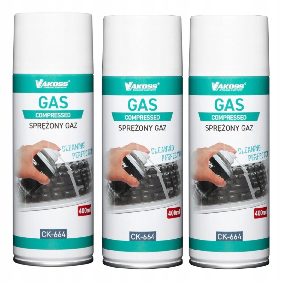 Sprężony gaz powietrze do czyszczenia Vakoss – Idealne rozwiązanie do konserwacji sprzętu