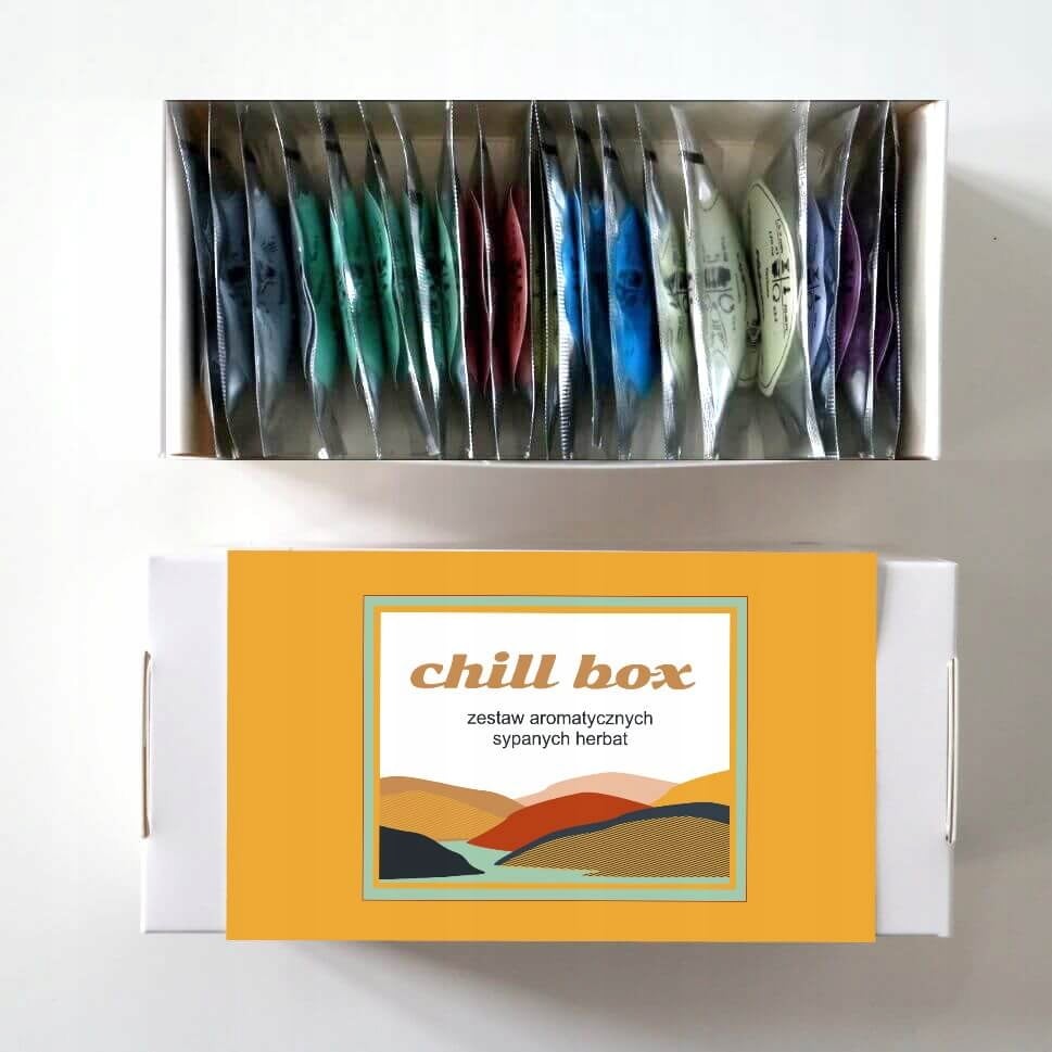 Zestaw 20 herbat CHILLBOX dla narzeczonego męża Okazja upominek uniwersalny