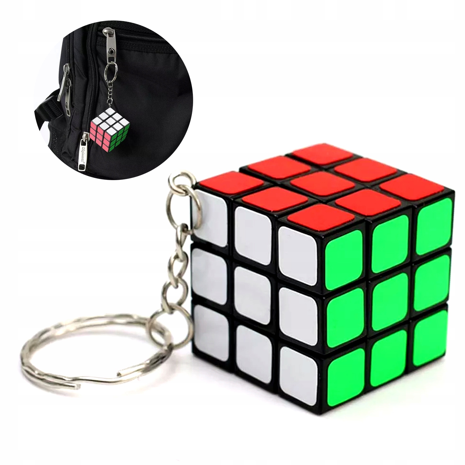 Kostka Rubika Brelok 3x3 – Klasyczna łamigłówka w mini wersji