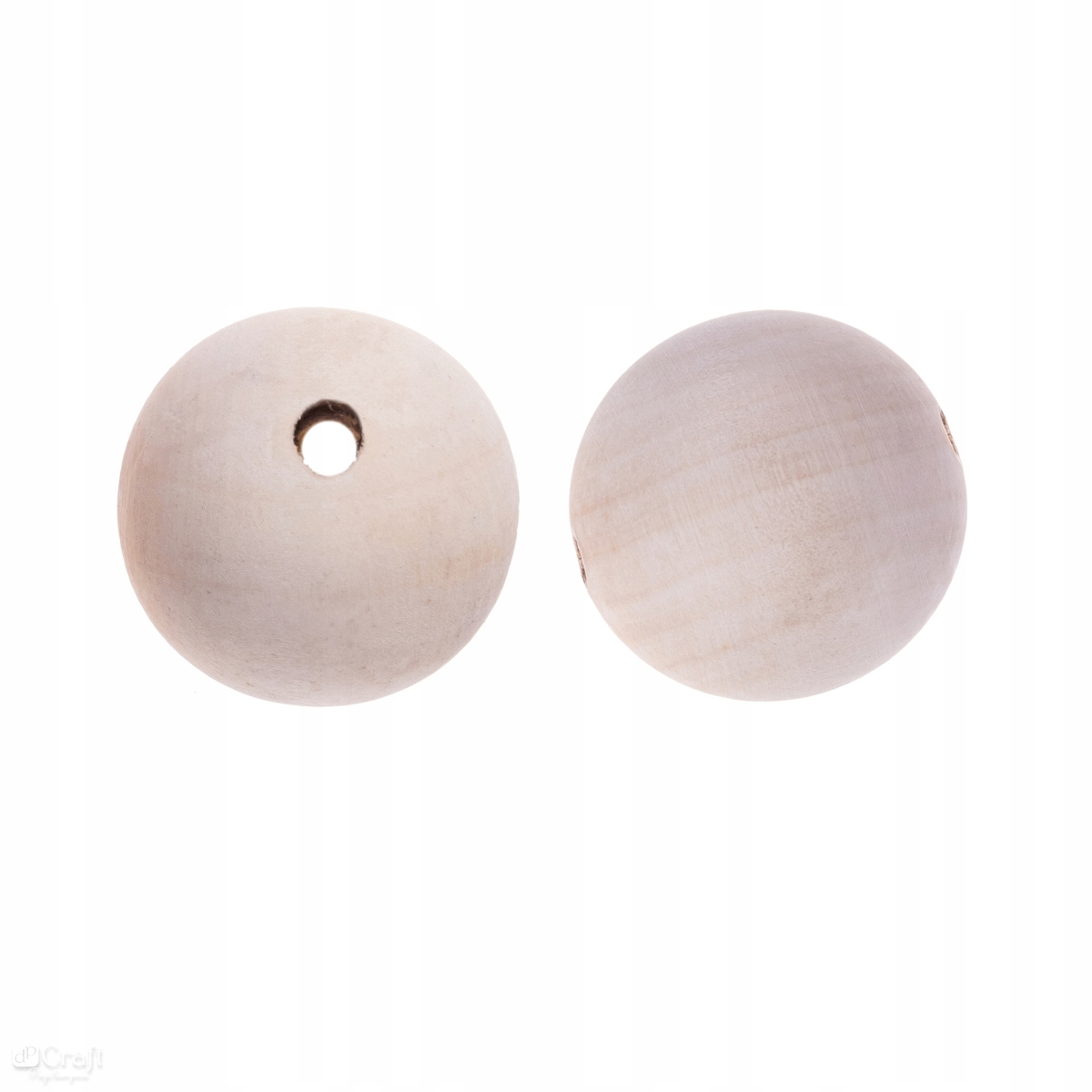 DP Craft DREWNIANE KORALIKI, KULKI 50 MM, 2 SZT – Idealne do projektów handmade