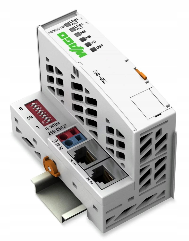 Sterownik Modbus TCP 4 generacja 2 x ETHERNET ECO* jasnoszary 750-862 – Nowoczesne rozwiązanie dla Twojego domu