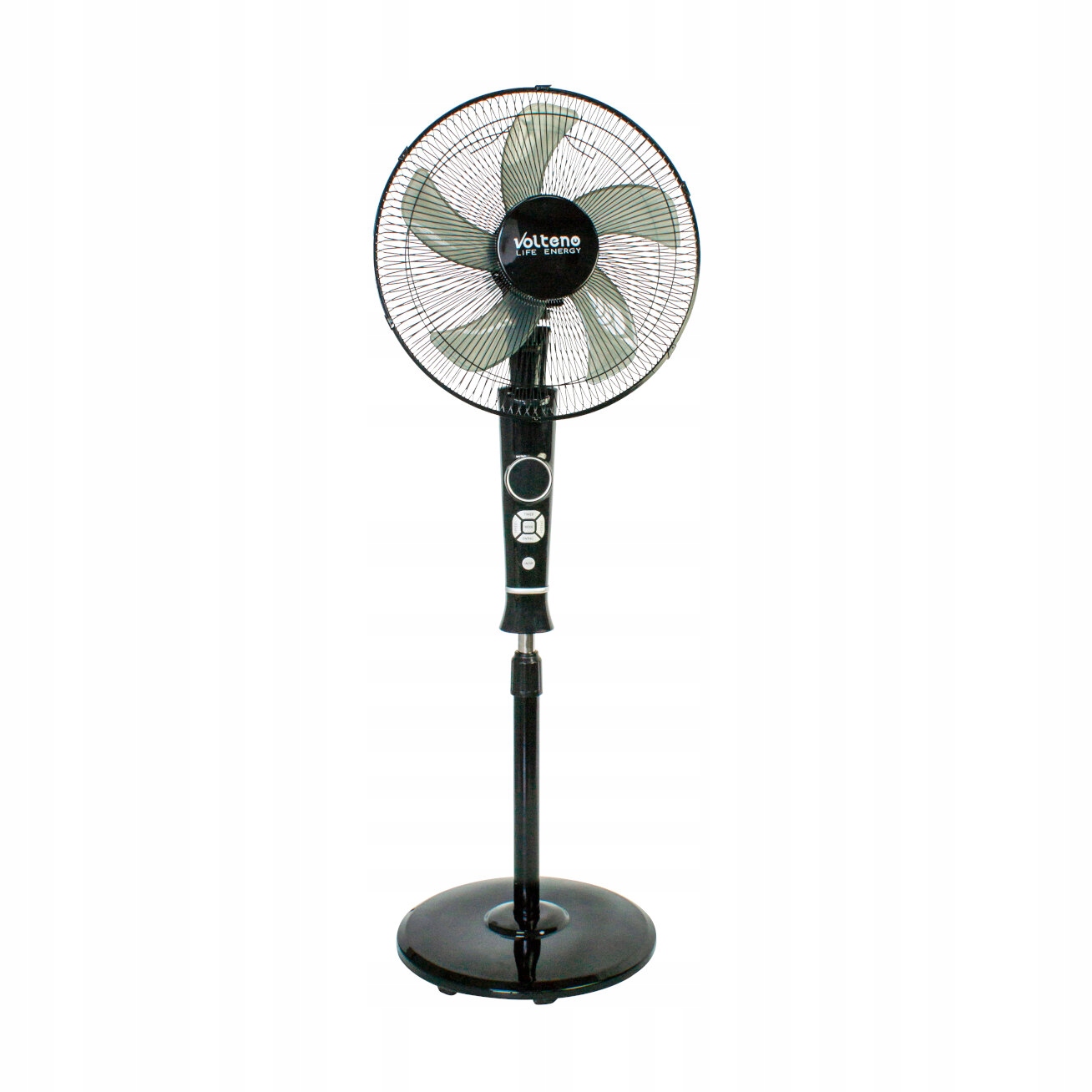 Wentylator podłogowy 40 cm LCD timer 3 tryby pilot czarny Volteno VO2428 – Idealne rozwiązanie na upalne dni