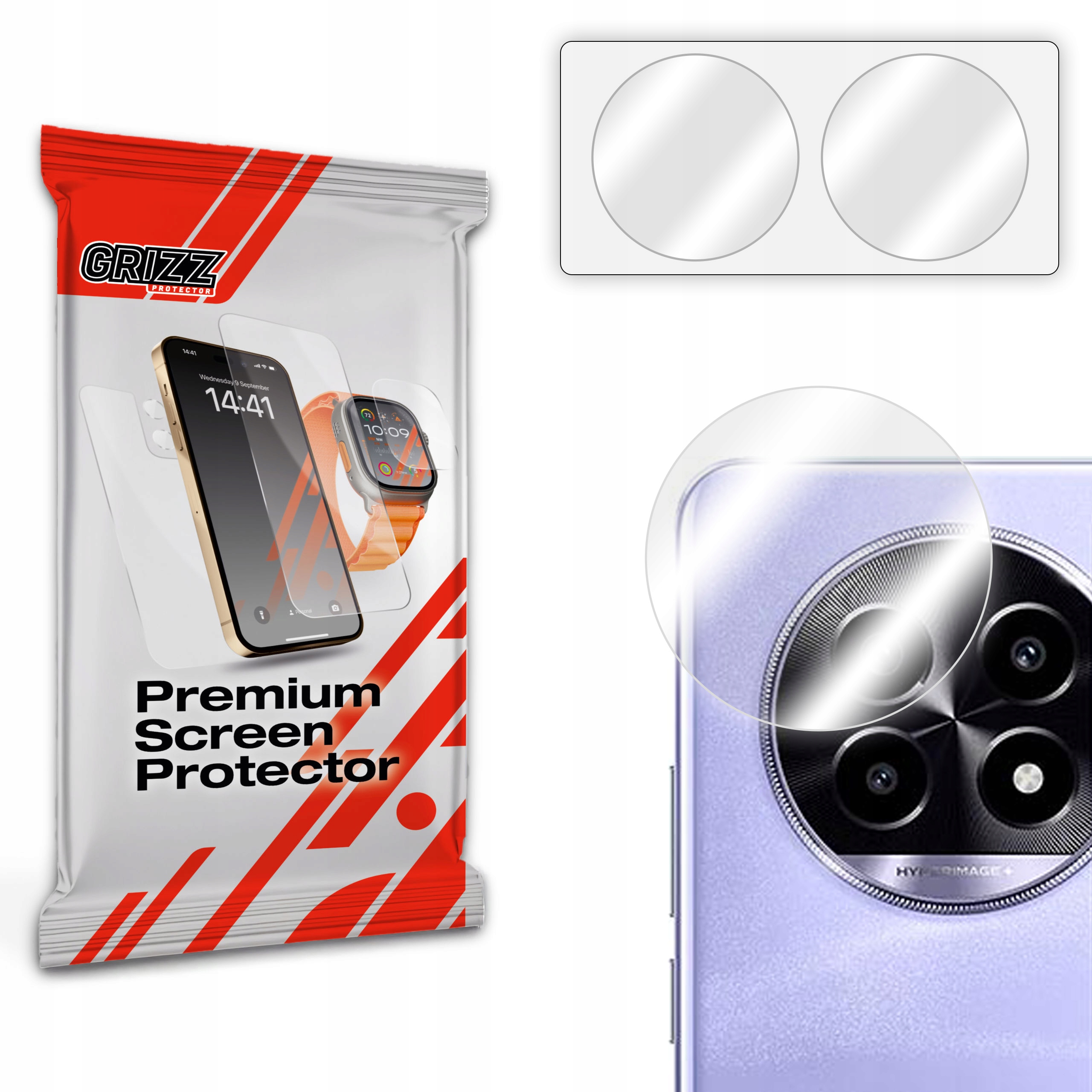Szkło na aparat GrizzGlass HybridGlass Camera do Realme 14 Pro Lite – Ochrona na najwyższym poziomie