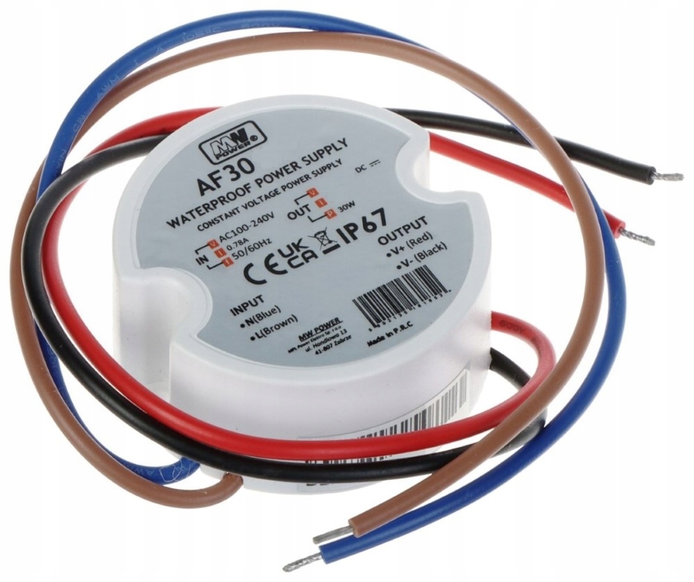 Zasilacz MW Power 30W 24V/1.25A – Wydajność i niezawodność w każdym zastosowaniu