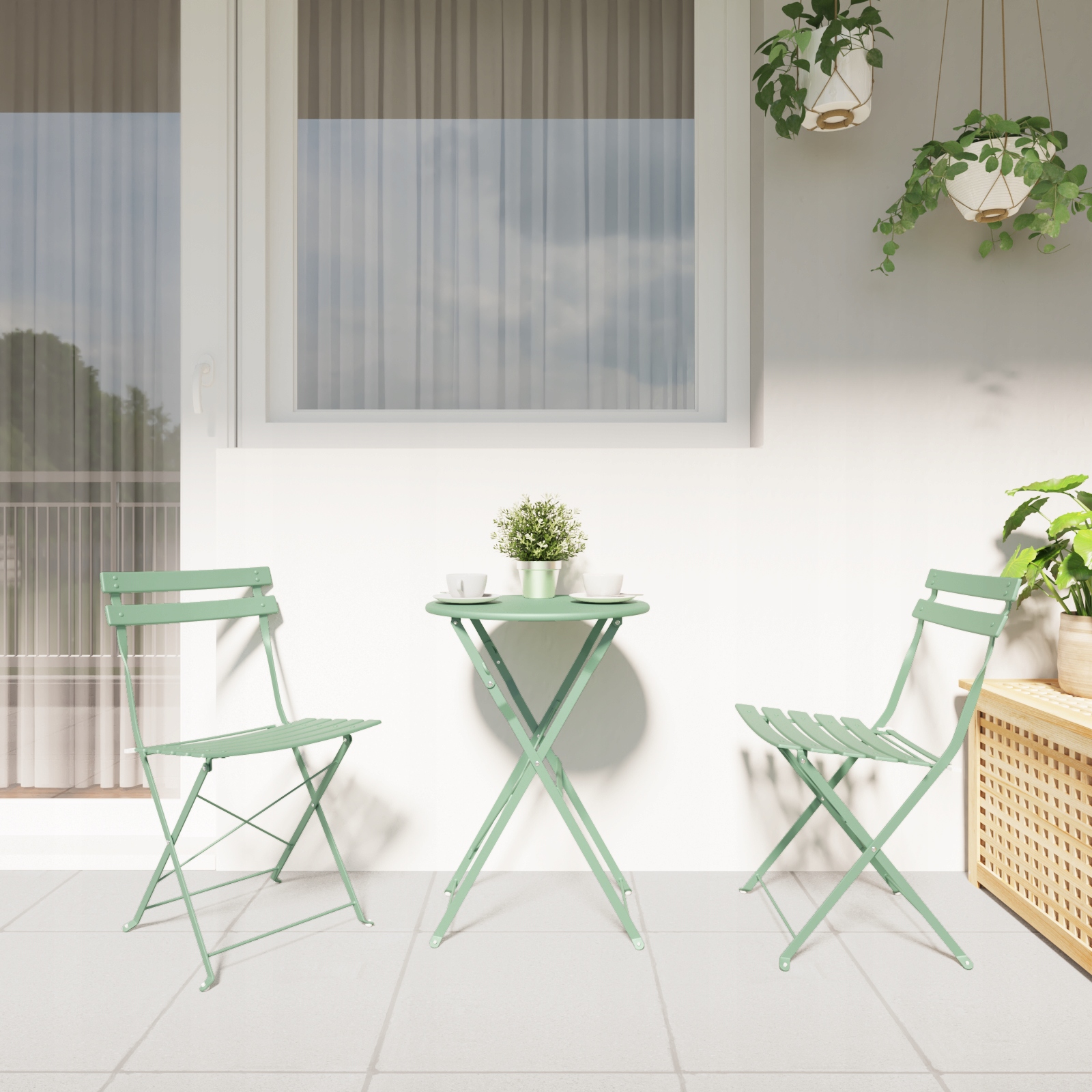 Stylowy i nowoczesny design zestawu mebli ogrodowych