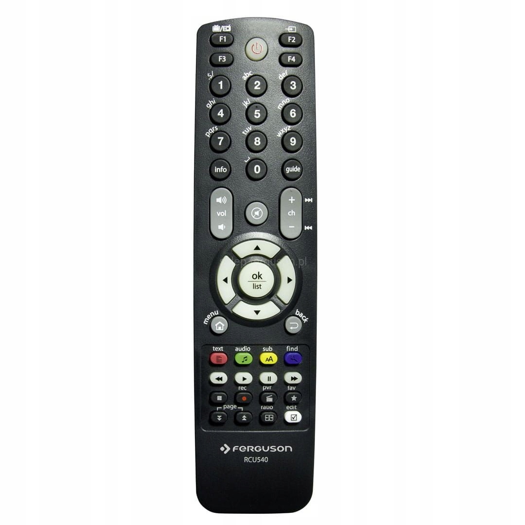 Pilot do tunerów Ferguson ARIVA RCU-540 – Twój niezawodny towarzysz w odbiorze telewizyjnym
