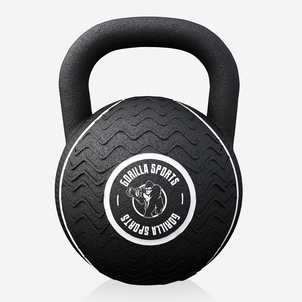 Kettlebell gumowany czarny 4 kg – Twój partner w treningu siłowym