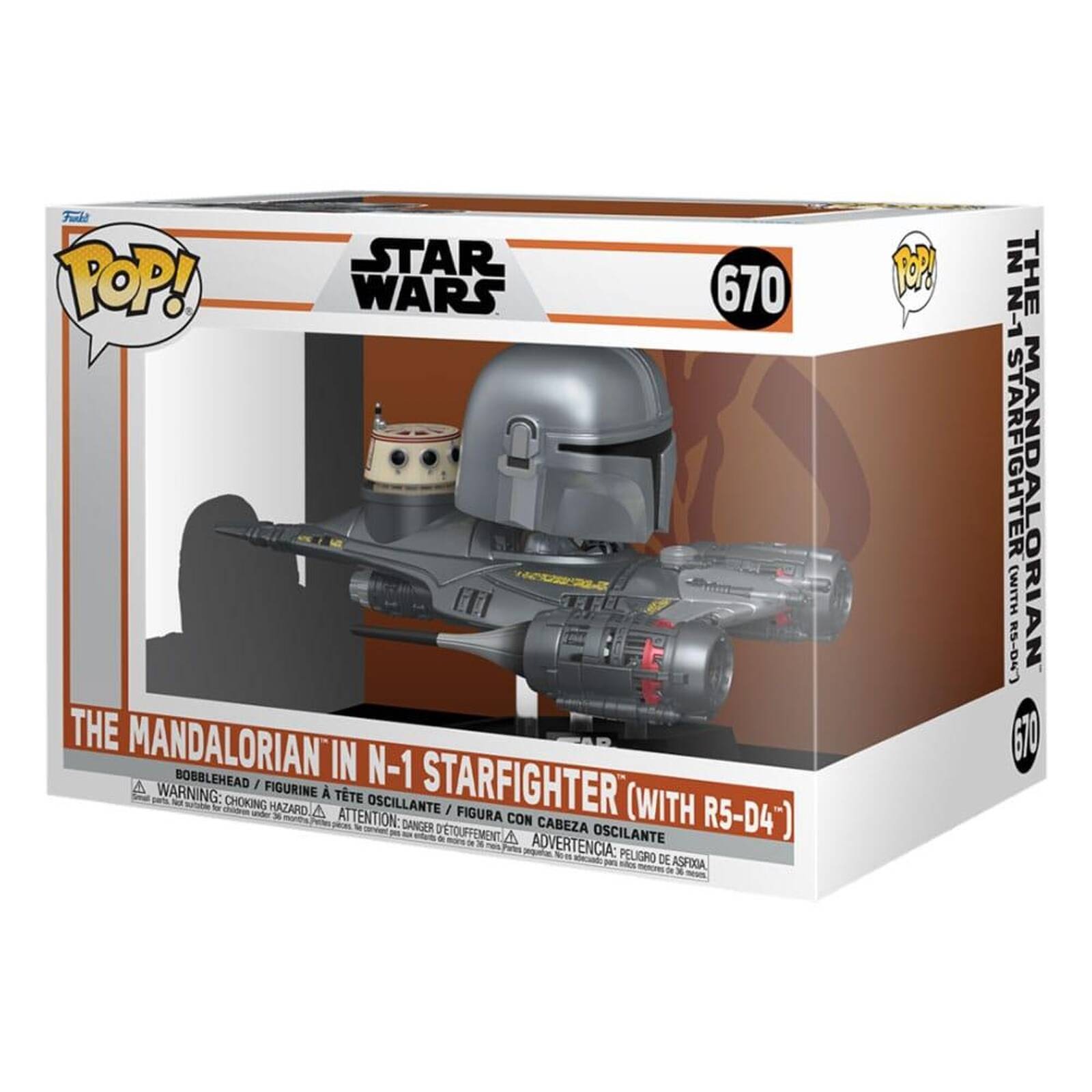 PROMO FUNKO POP FIGURKA Star Wars The Mandalorian w N-1 Starfighter z R5-D4 – Galaktyczna przygoda w Twoim domu