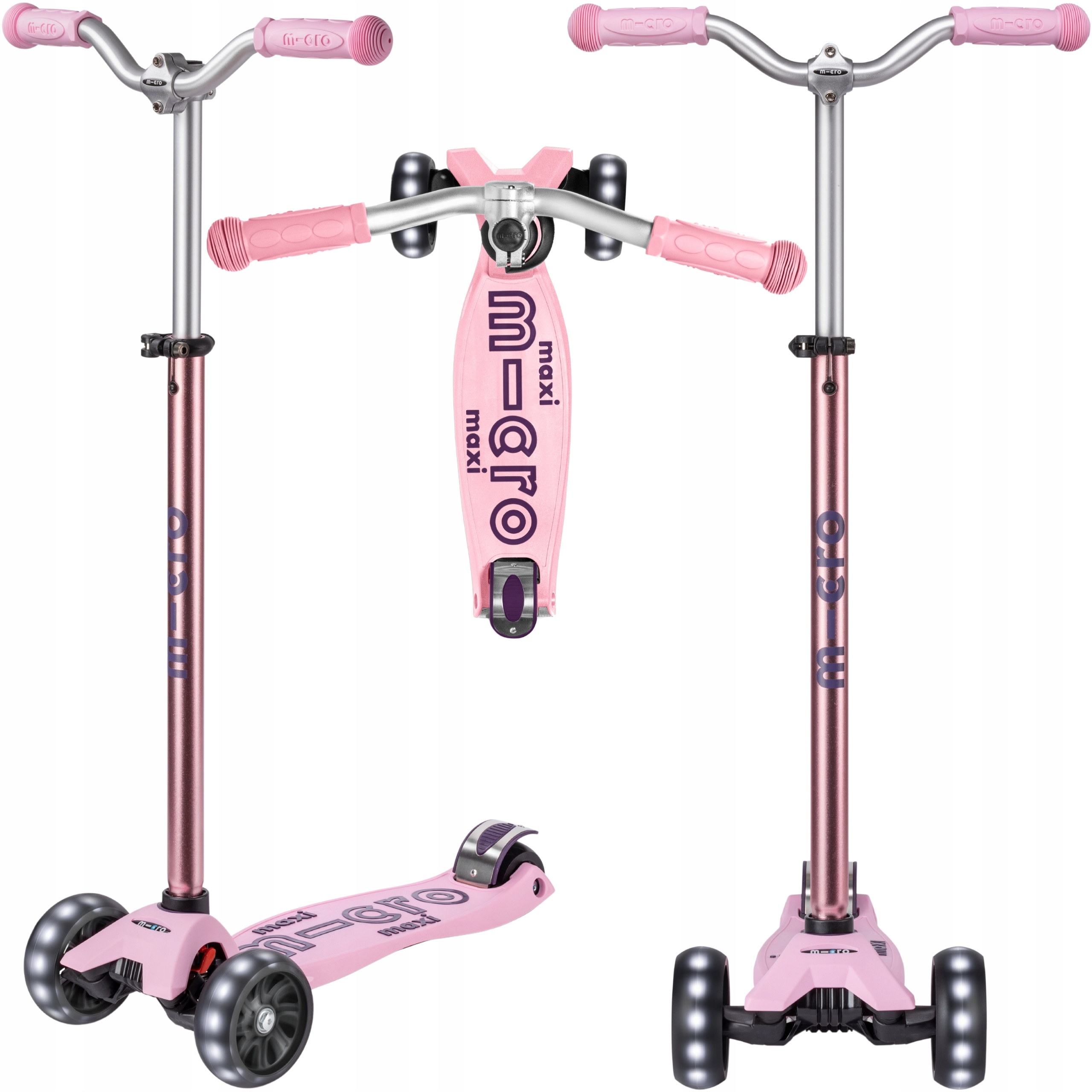 Hulajnoga Maxi Deluxe Pro LED Rose – Idealny wybór dla aktywnych dzieci