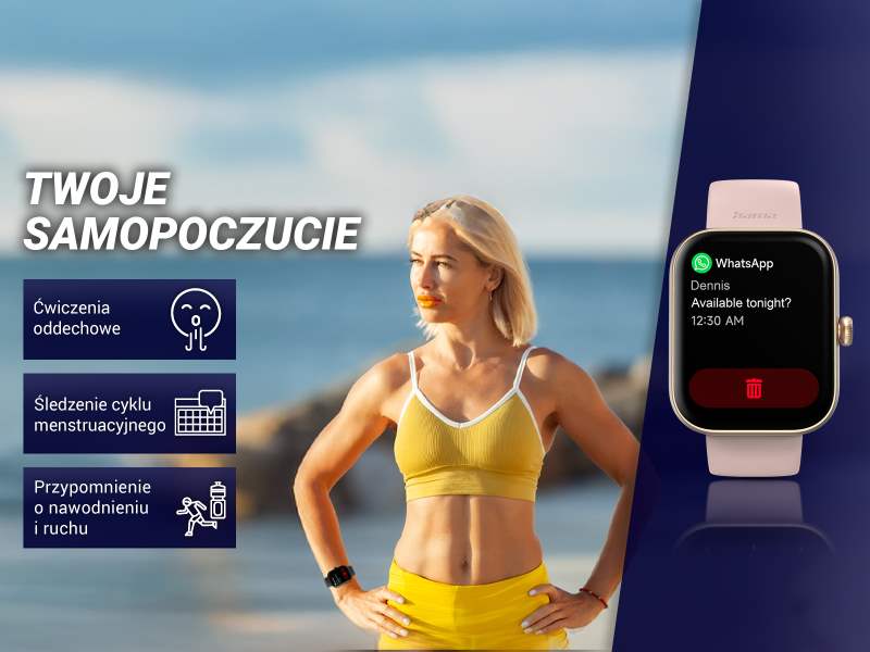 Smartwatch Hama z funkcjami zdrowotnymi