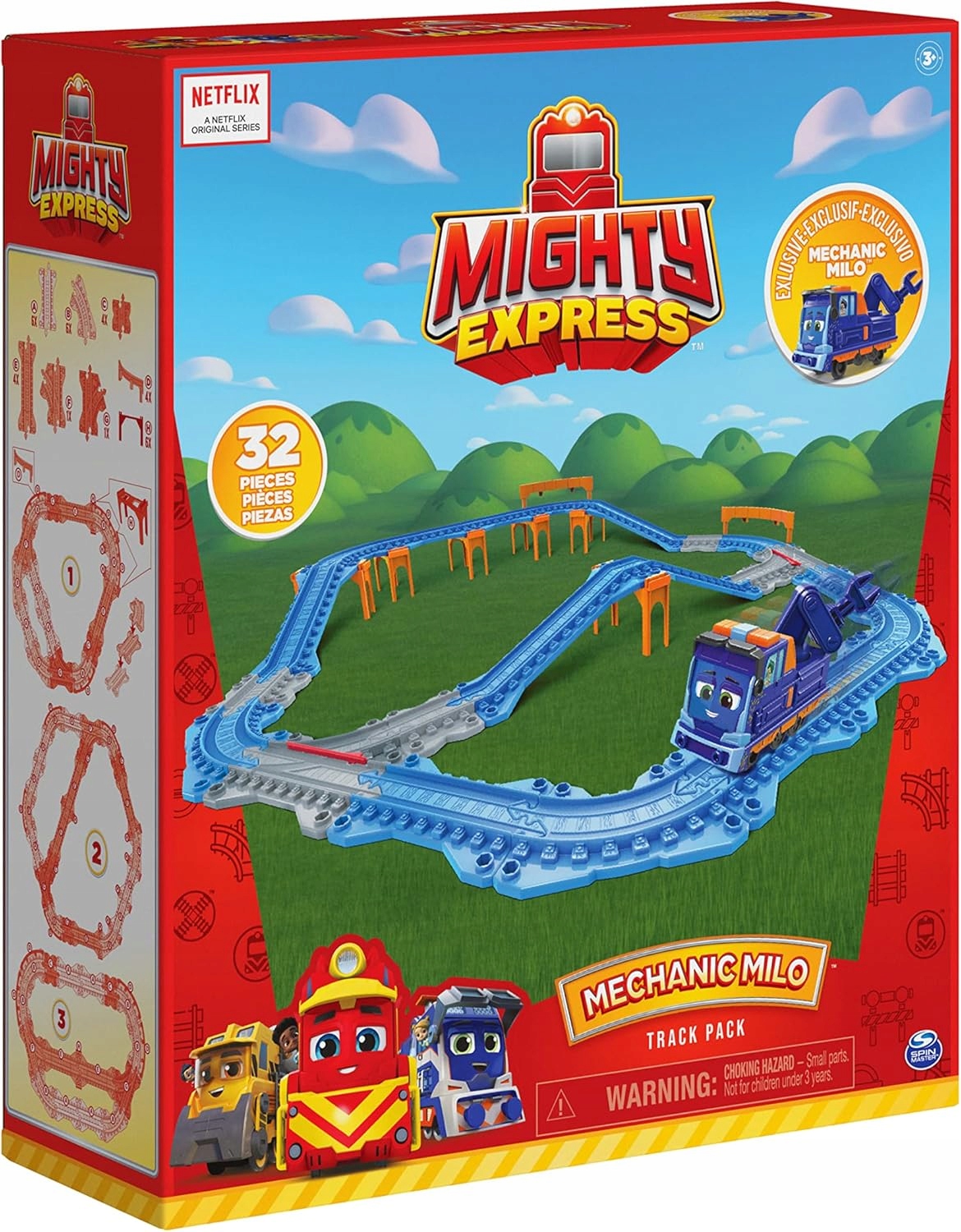 Mighty Express Zestaw Torów Kolejowych Mechanic Milo – Rozpocznij przygodę z pociągiem