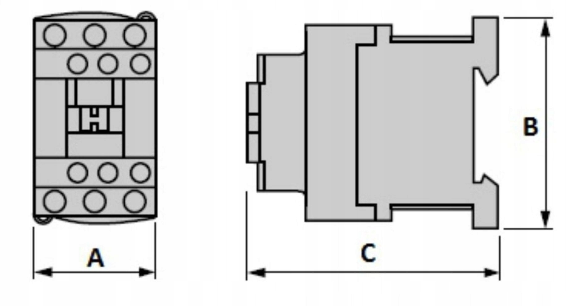 Wymiary stycznika – Precyzyjne wymiary dla łatwego montażu