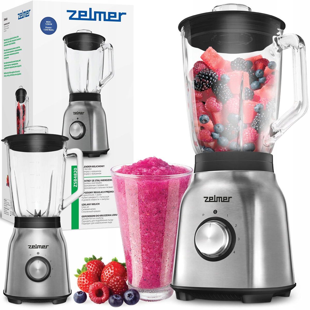 Blender kielichowy Zelmer ZSB4820 – Idealny do przygotowywania koktajli