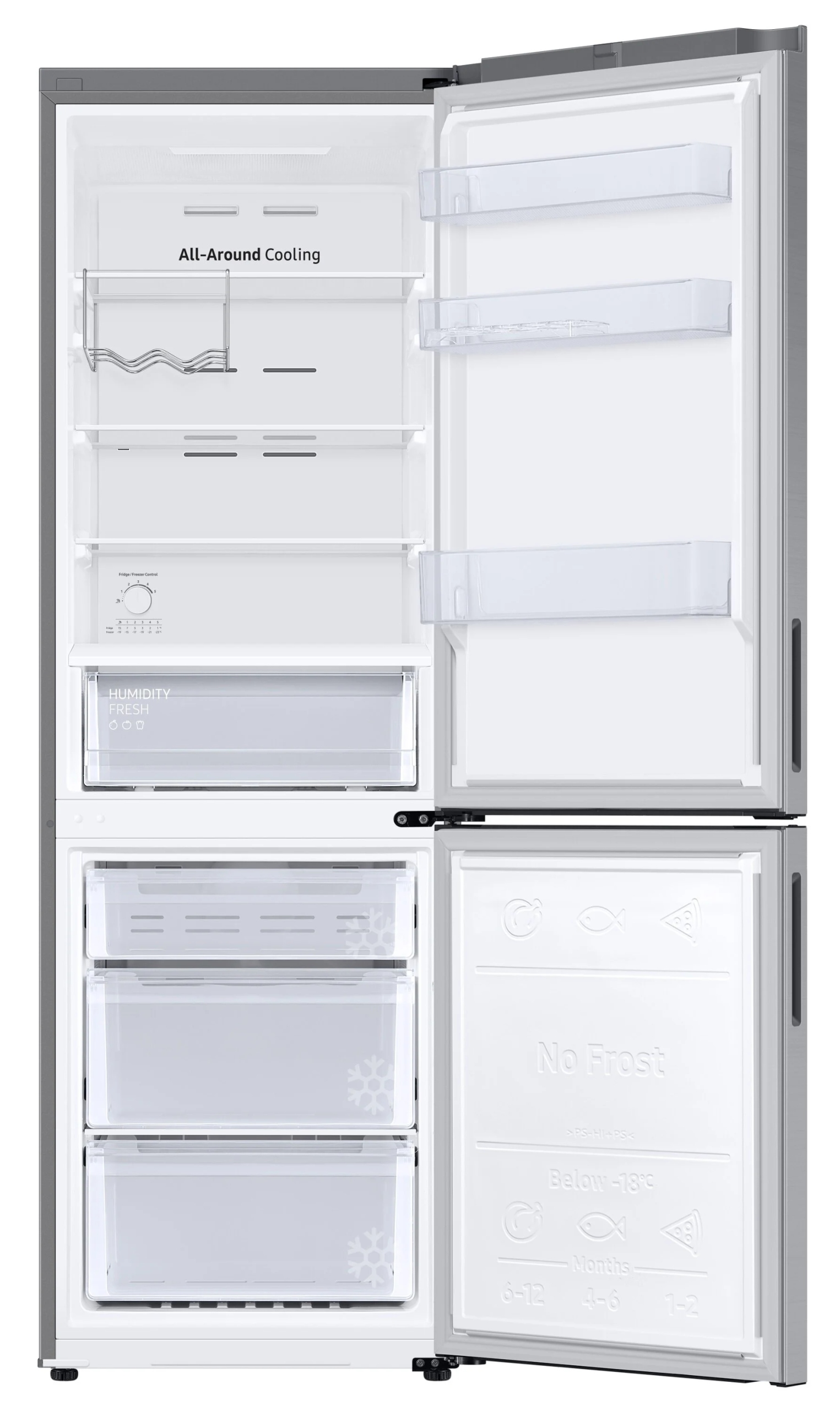 System All-Around Cooling – Równomierne chłodzenie w każdej części lodówki