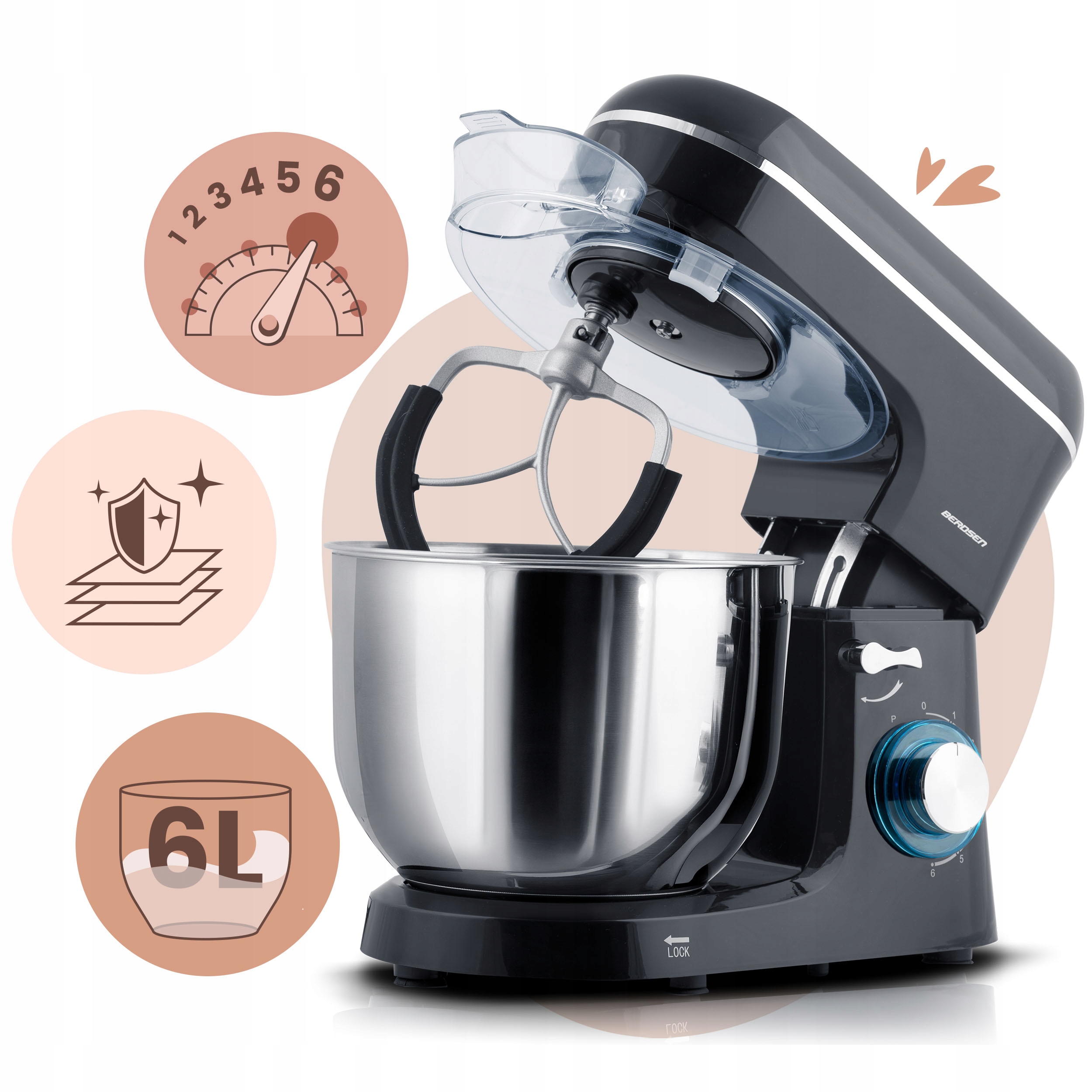 6 poziomów prędkości i tryb PULSE – dostosuj moc do swoich potrzeb