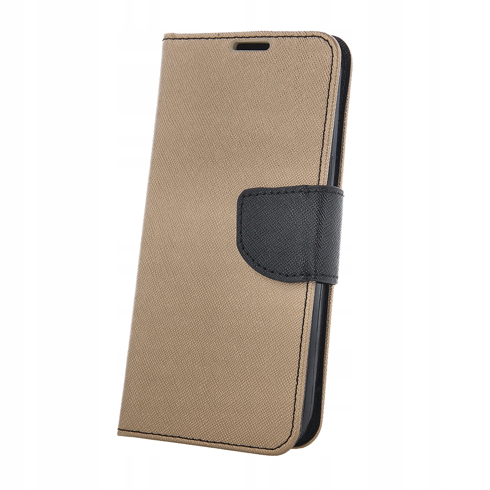 Etui Smart Fancy do Motorola Moto E22 czarno-złote – Elegancja i ochrona w jednym