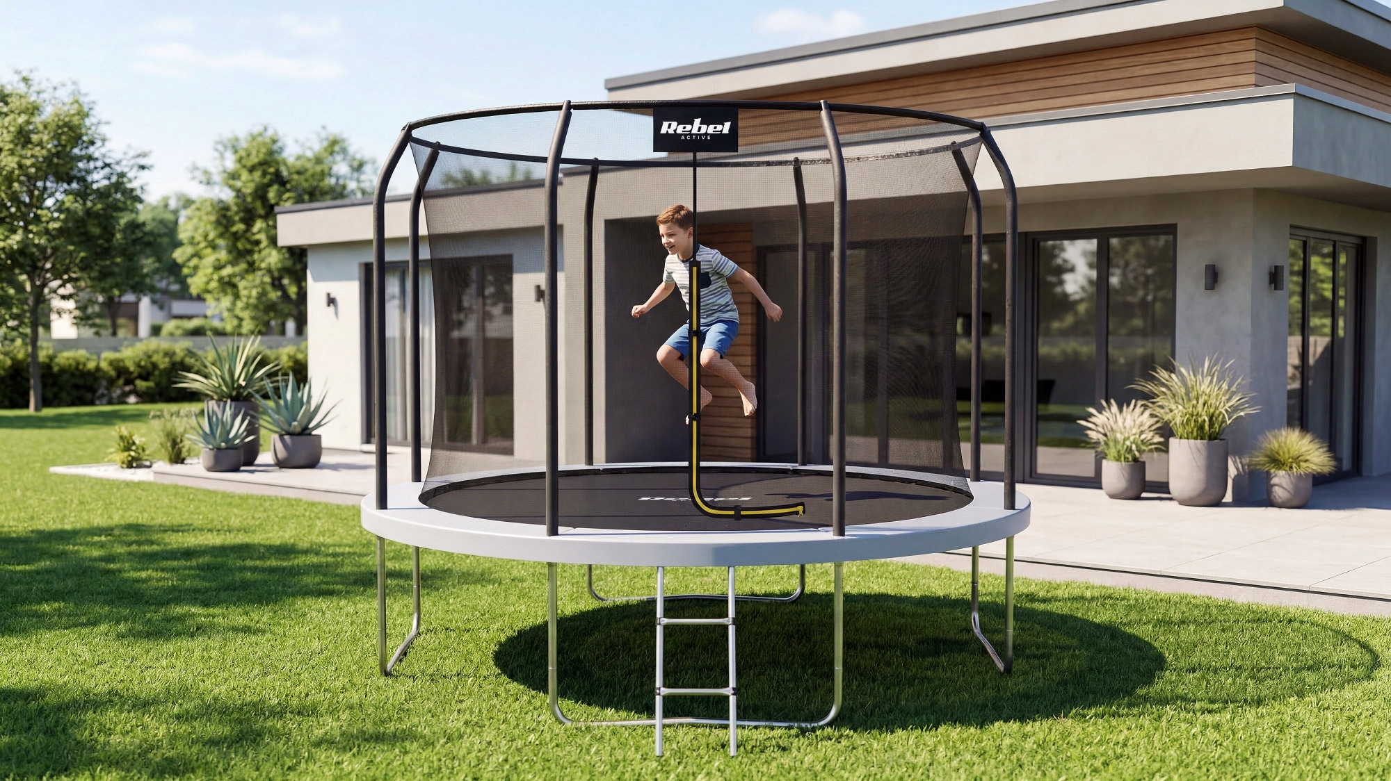 Trampolina Rebel Trampolina Pro 10FT/305CM – Idealna zabawa na świeżym powietrzu