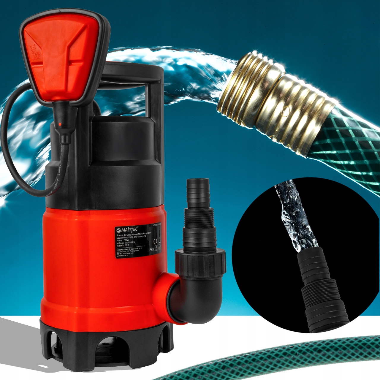 Wysoka wydajność – Pompowanie do 12500 l/h