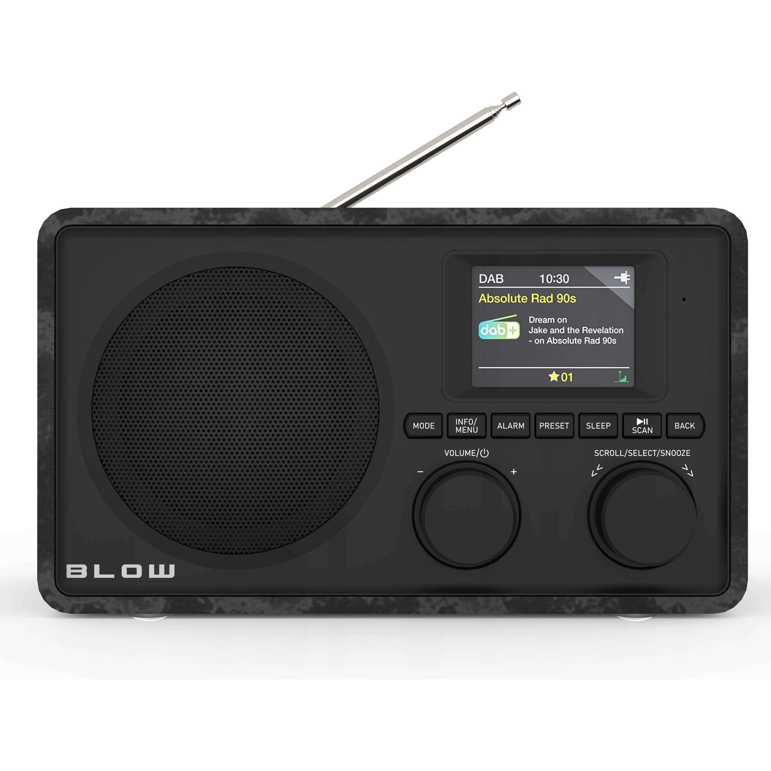Odbiór stacji DAB+ i FM – czysty dźwięk bez zakłóceń