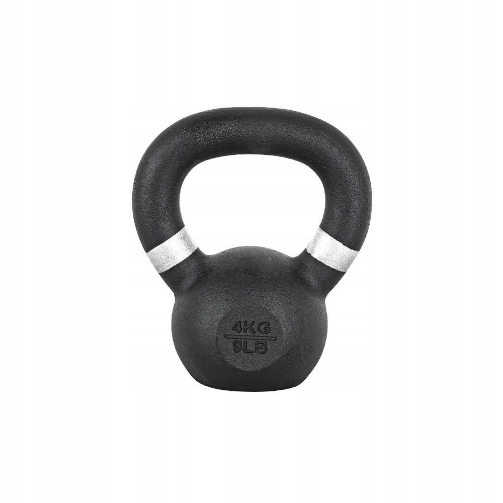 Kettlebell żeliwny Powder 4 kg Insportline – Idealny do treningu siłowego