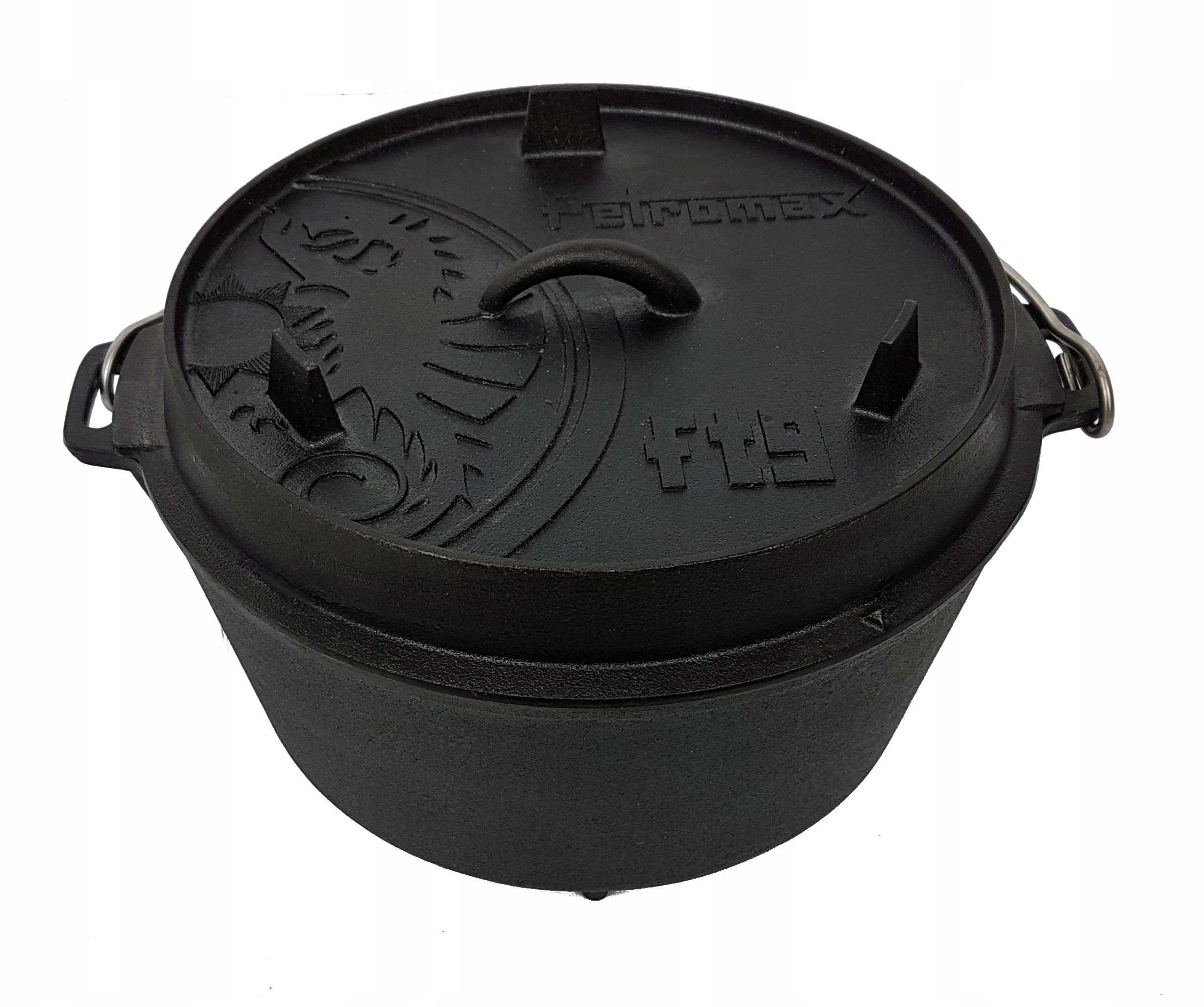 Kociołek holenderski Petromax FT9 z płaską podstawą – Idealny do gotowania na świeżym powietrzu