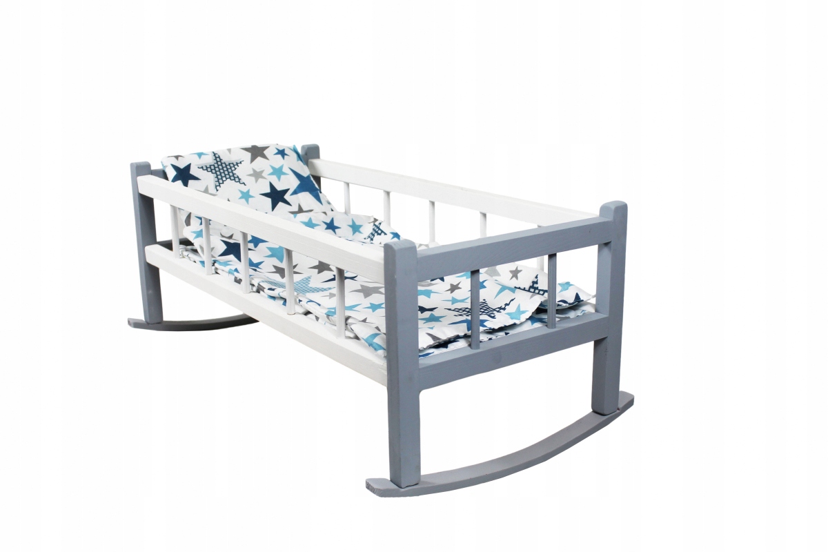 Teka Kołyska duża kolor dla lalek z pościelą 01639 – Idealna zabawa dla małych opiekunek