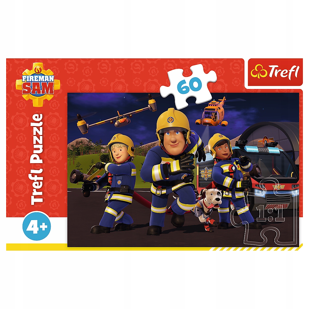 Puzzle Strażak Sam – Zestaw 60 elementów dla dzieci
