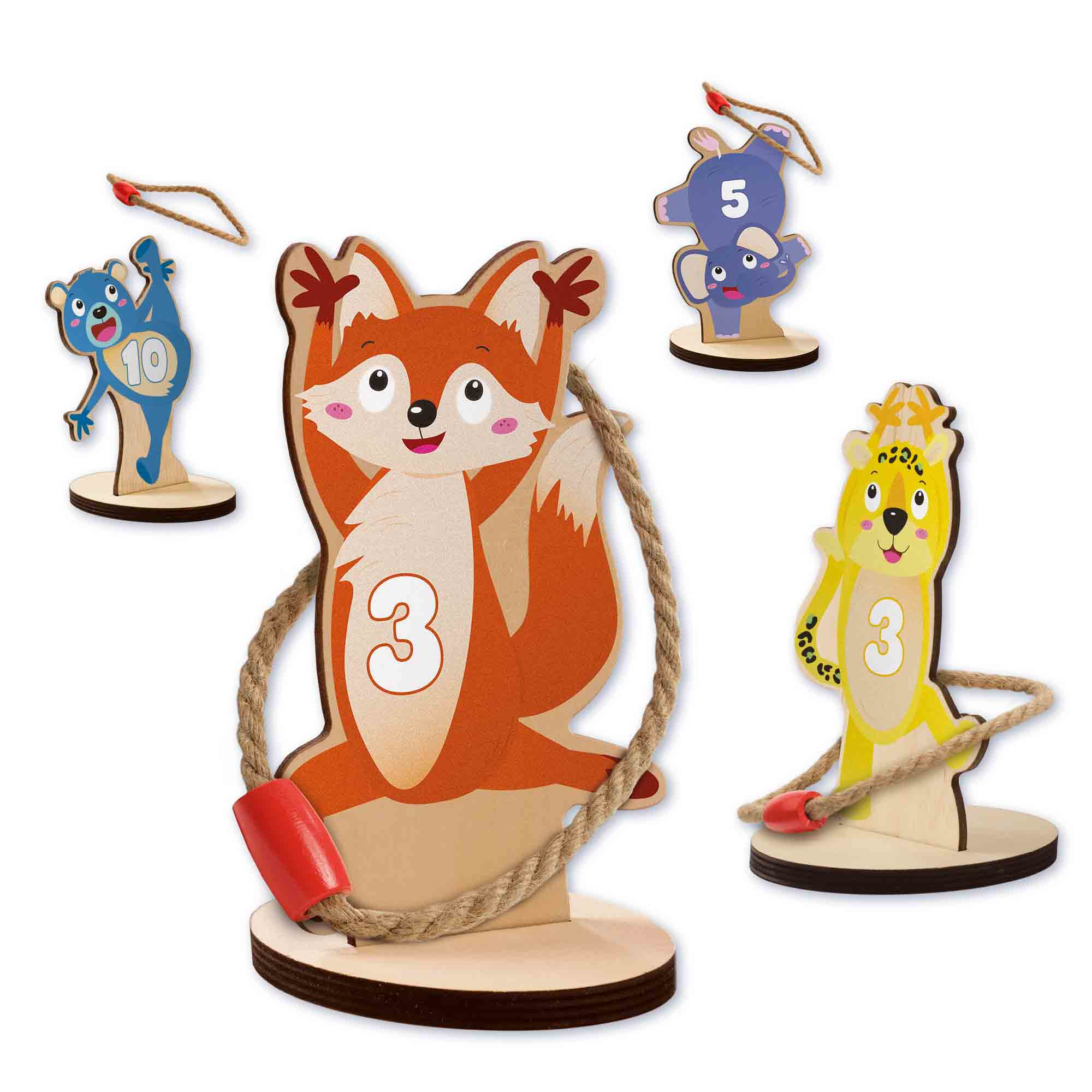 Wielokolorowe pierścienie linowe – Radość w każdym rzucie