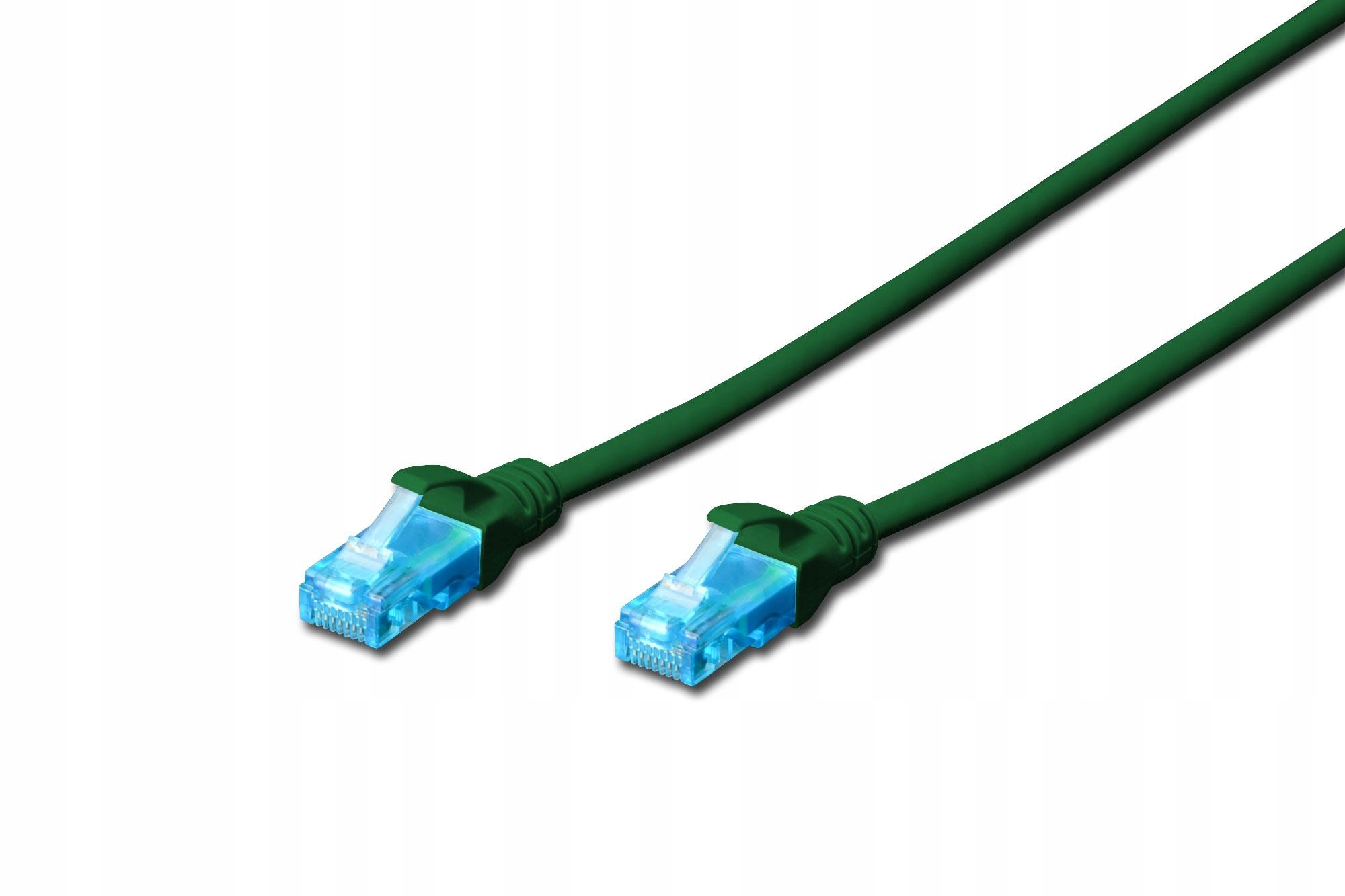 Patch cord U/UTP kat.5e PVC 3m Zielony* – Idealne rozwiązanie do sieci LAN