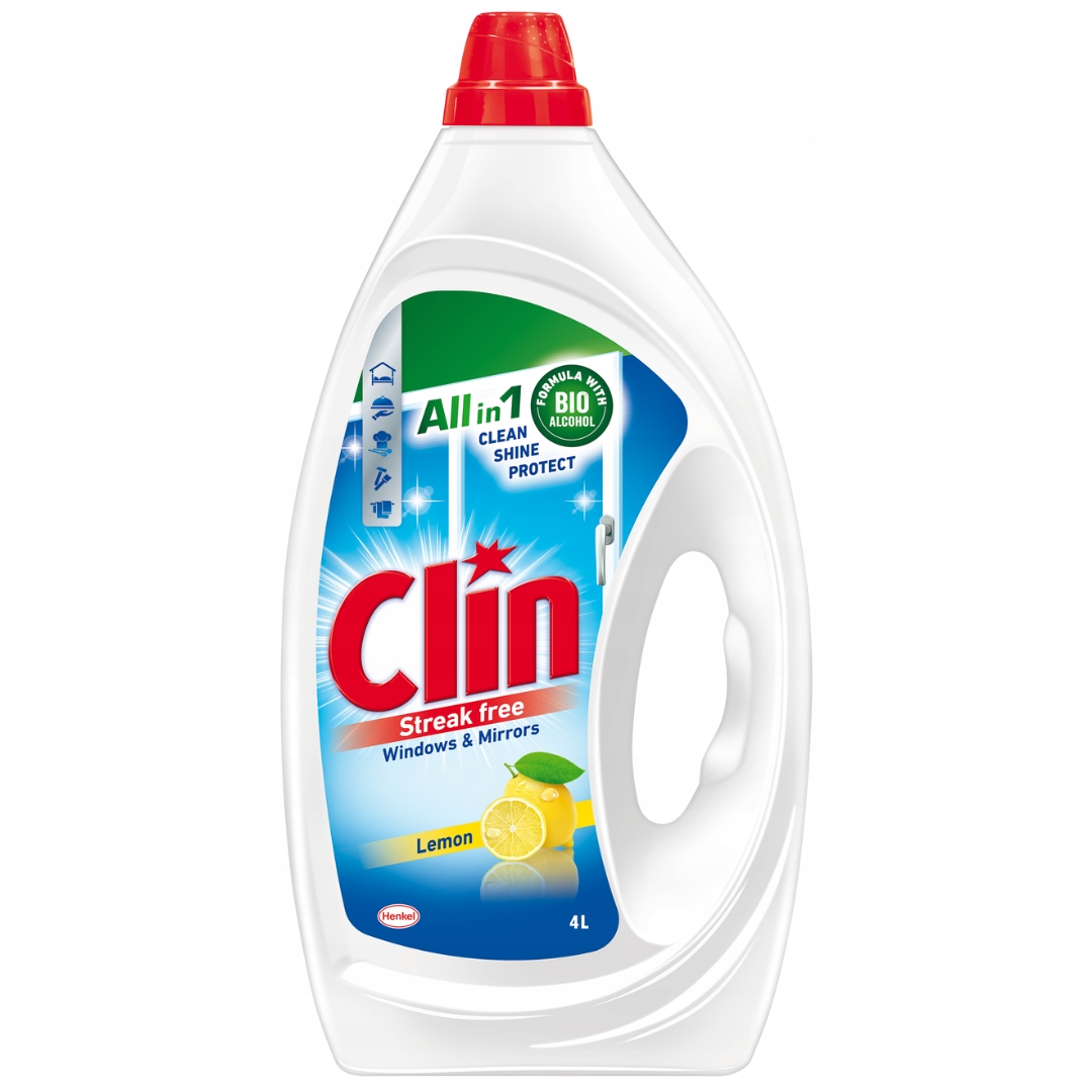 Płyn do mycia szyb CLIN Cytryna 4l – Perfekcyjna czystość bez smug