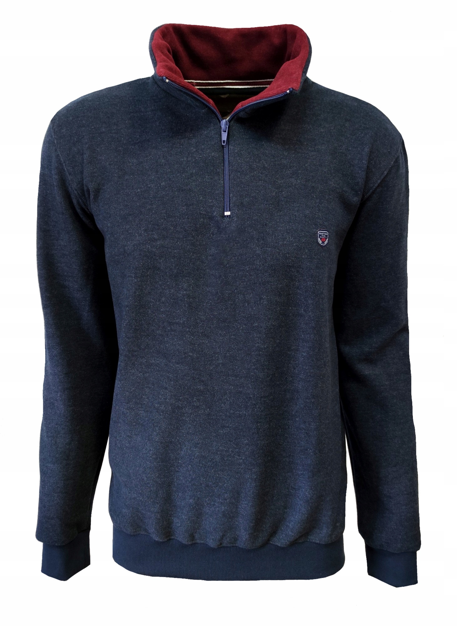 Bluza męska sportowa granatowa suwak 4XL BASTION Marka inna