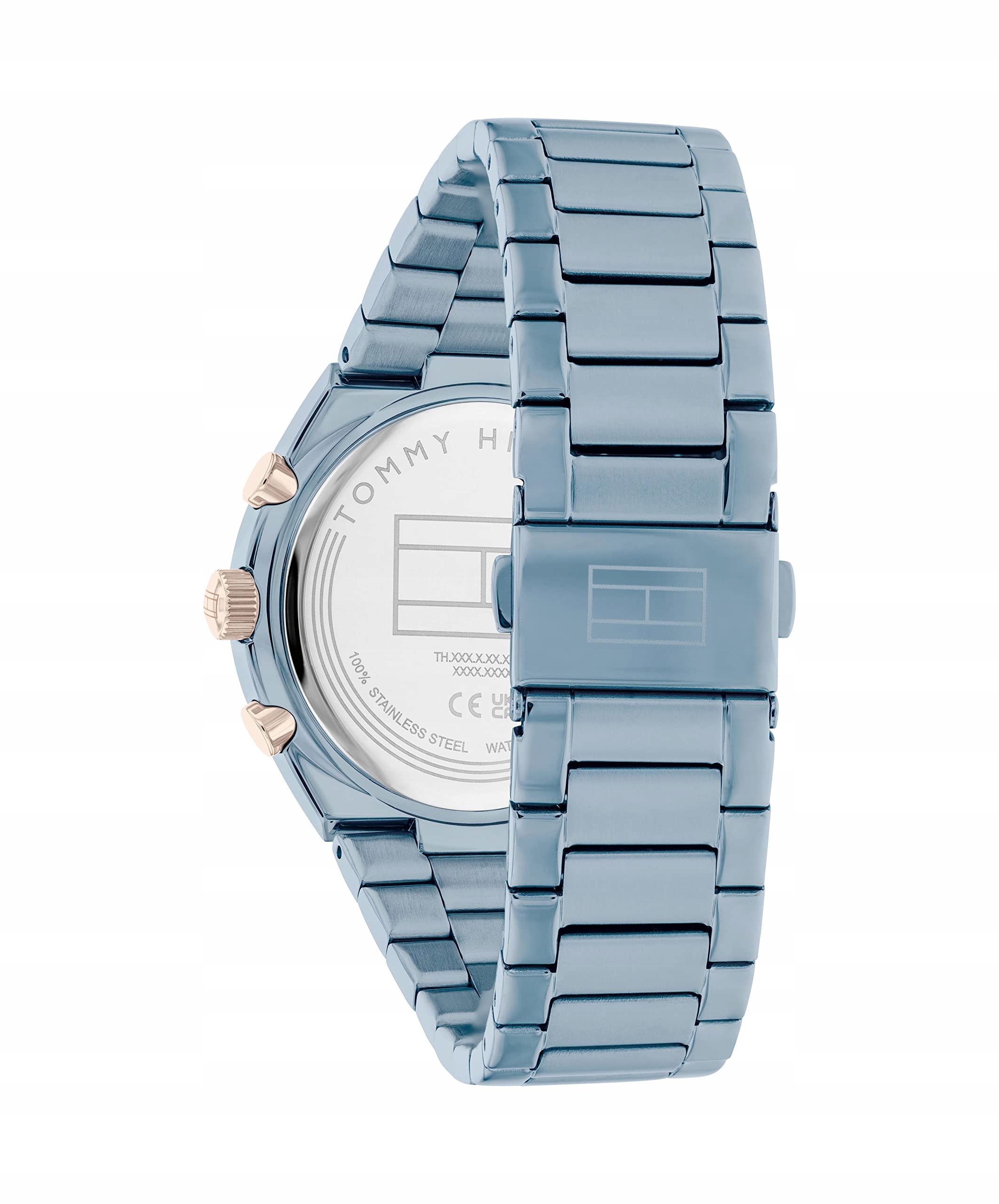 Szczegóły dotyczące zapięcia – Zapięcie motylkowe z przyciskiem bocznym