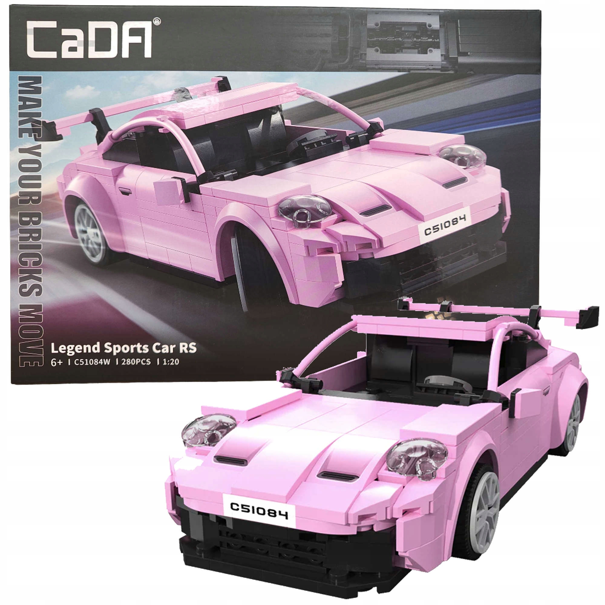 Klocki Cada Legend Sports Car RS C51084 – Zdalnie sterowane auto wyścigowe dla młodych konstruktorów
