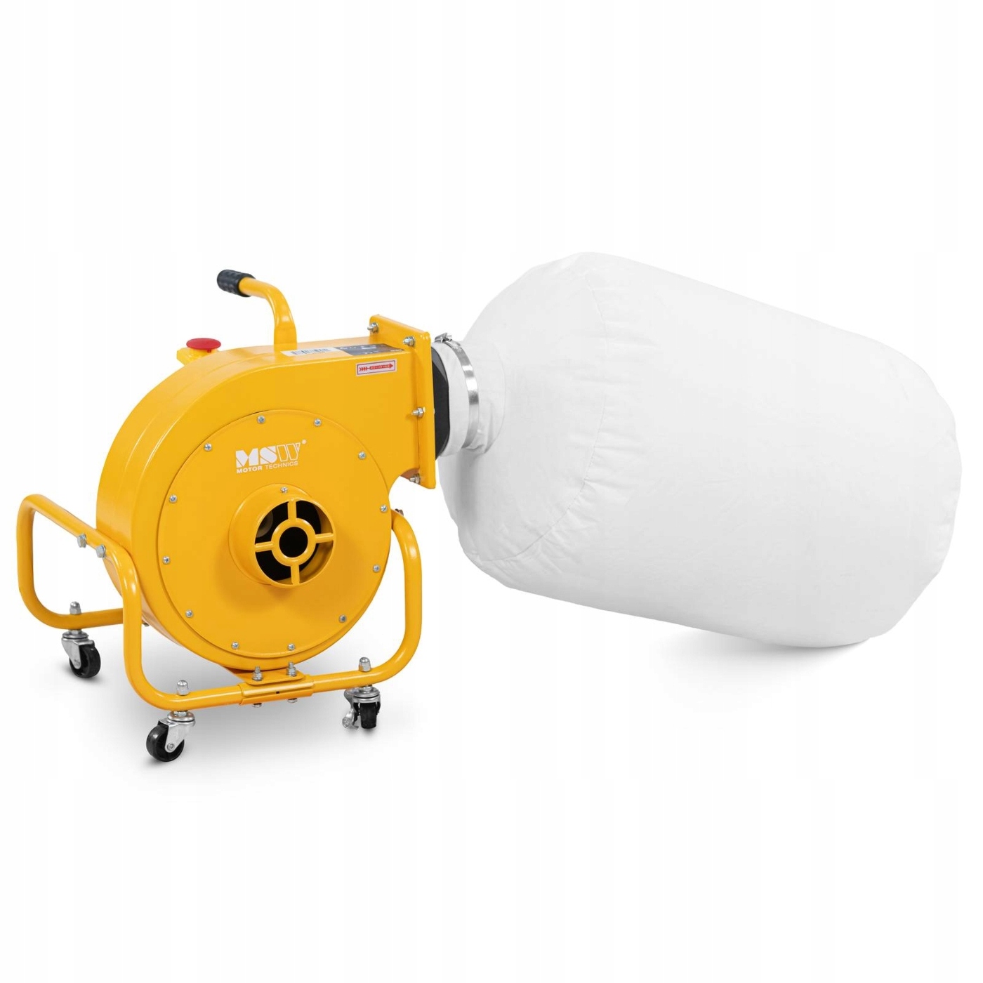 Odciąg pochłaniacz do pyłu trocin wiórów 56 l 850 m³/h MSW – Wydajność i mobilność w jednym