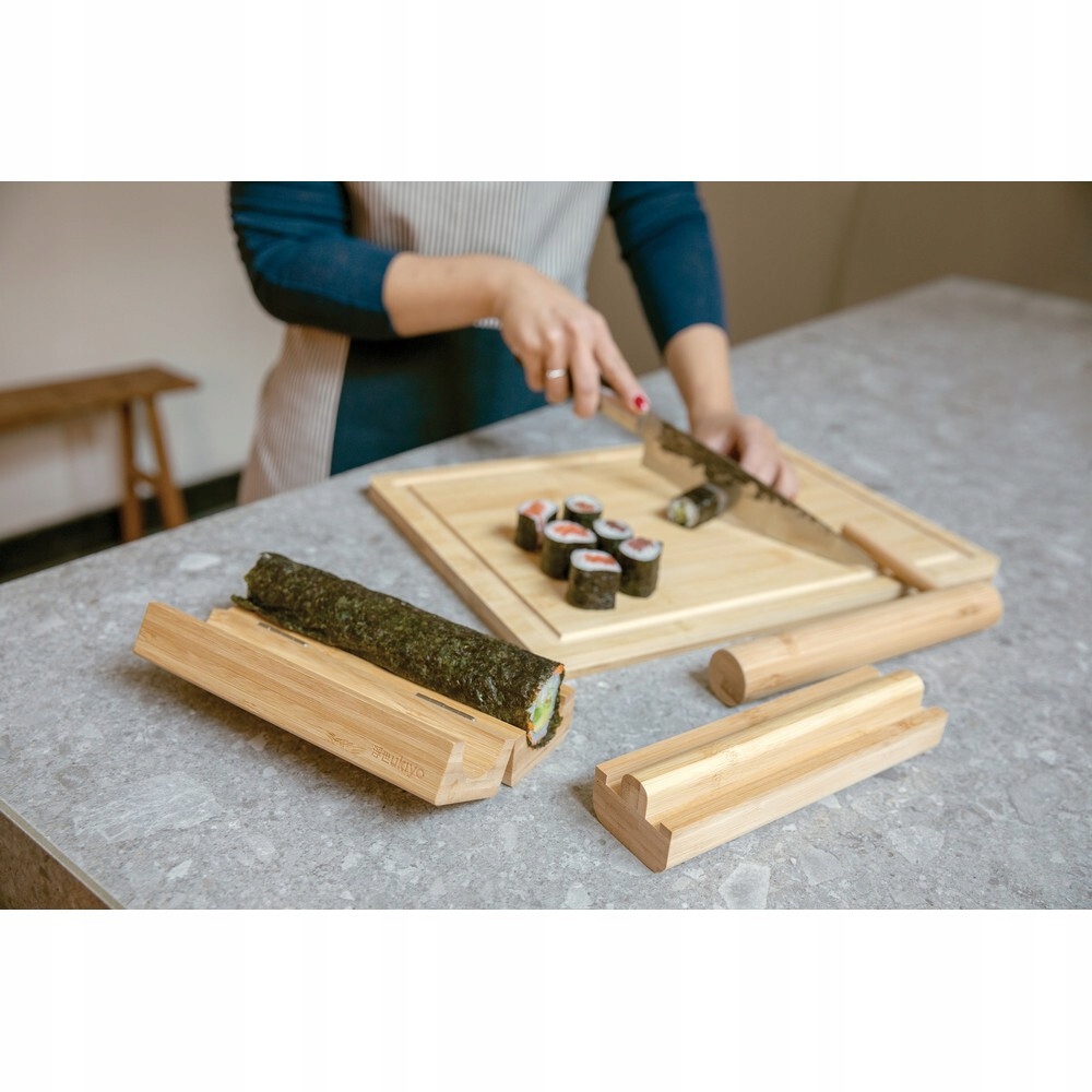 Bambusowy zestaw do sushi Ukiyo – Idealny do samodzielnego przygotowania sushi