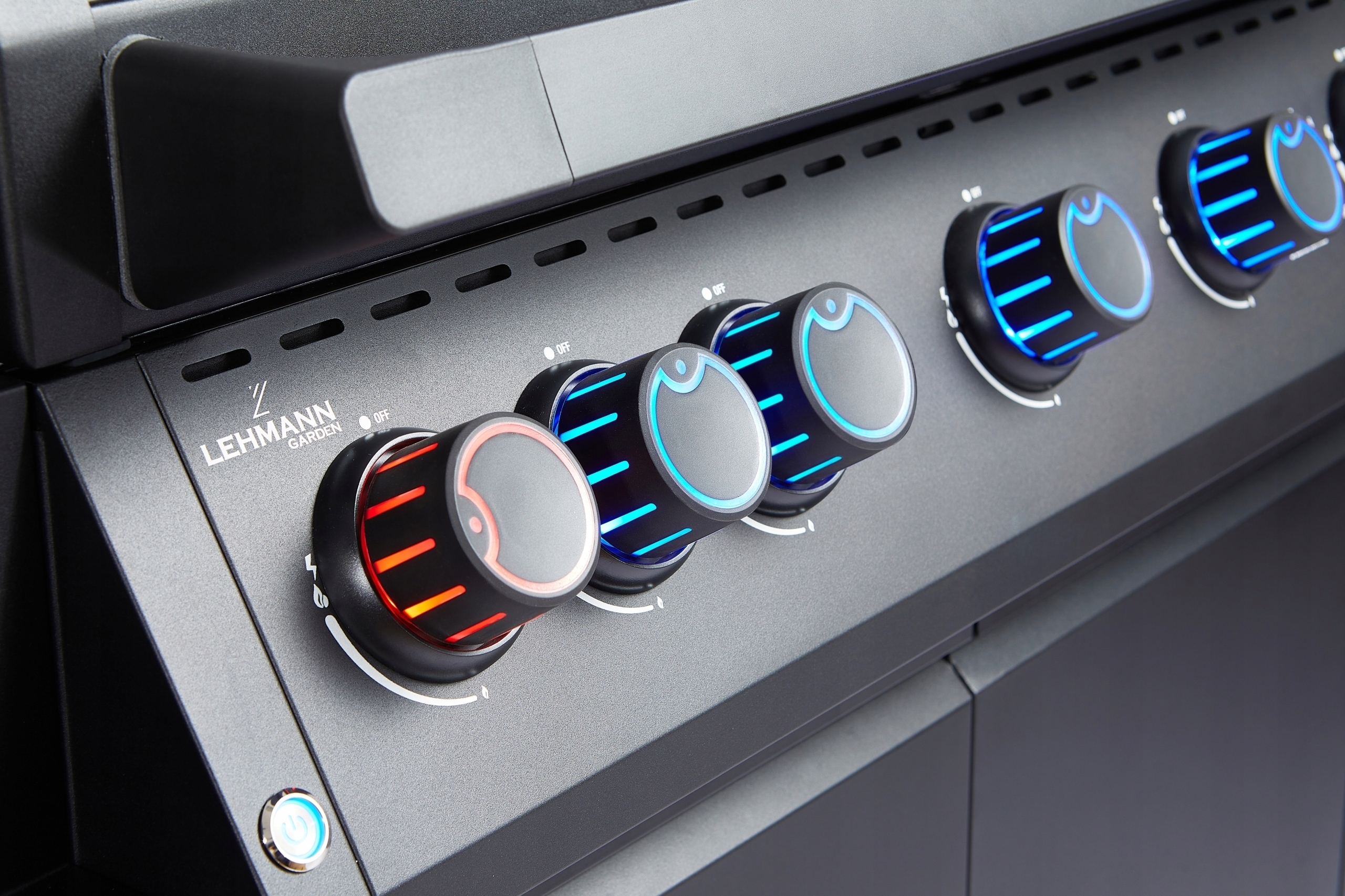 Grill gazowy Ogrodowy ŻELIWNY LEHMANN 5+1 premium 20,5 kW + szafka na butlę Szerokość grilla 149.5 cm