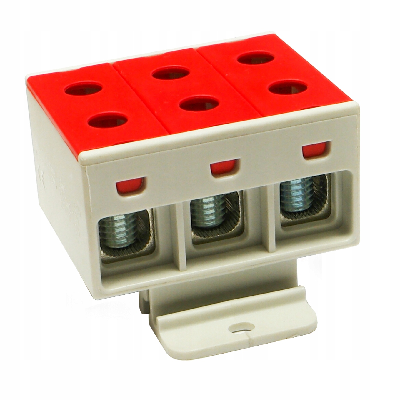 Złączka szynowa 3-torowa 50mm2 szara ZGX 3x50 czerwona ENE-00207 – Niezawodne połączenie elektryczne