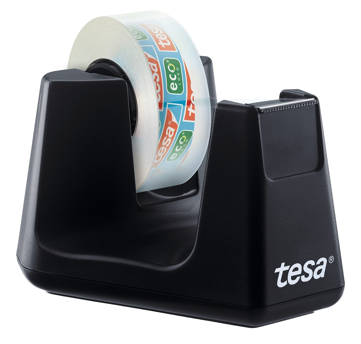 Tesa tesafilm Tischabroller Smart + Eco & Clear – Doskonały dozownik do taśmy samoprzylepnej