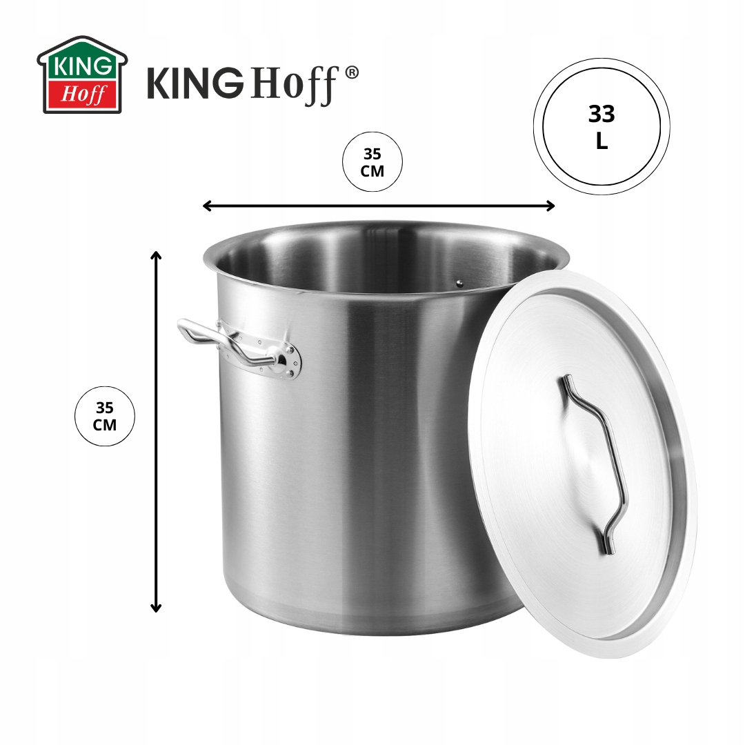 Pojemność 33 litry – Doskonały do gastronomii i dużych rodzin