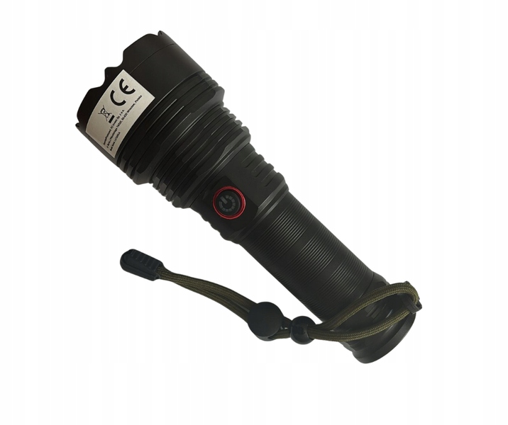 Latarka LED taktyczna mocne światło survival z akumulatorem 3400mAh – Niezawodne źródło światła