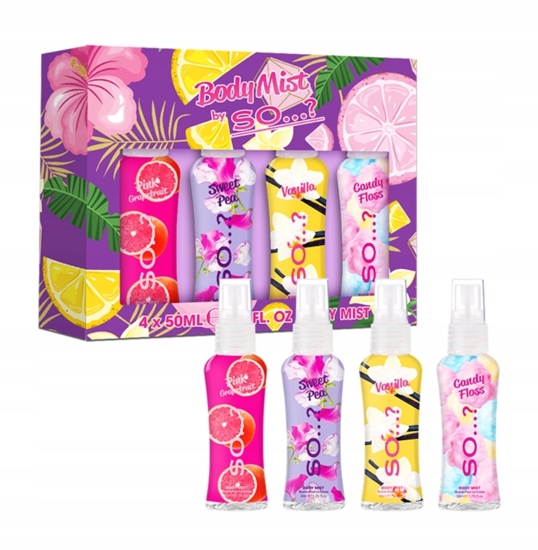 BODY MIST by So...? – Zestaw Mgiełek do Ciała 4 x 50ml