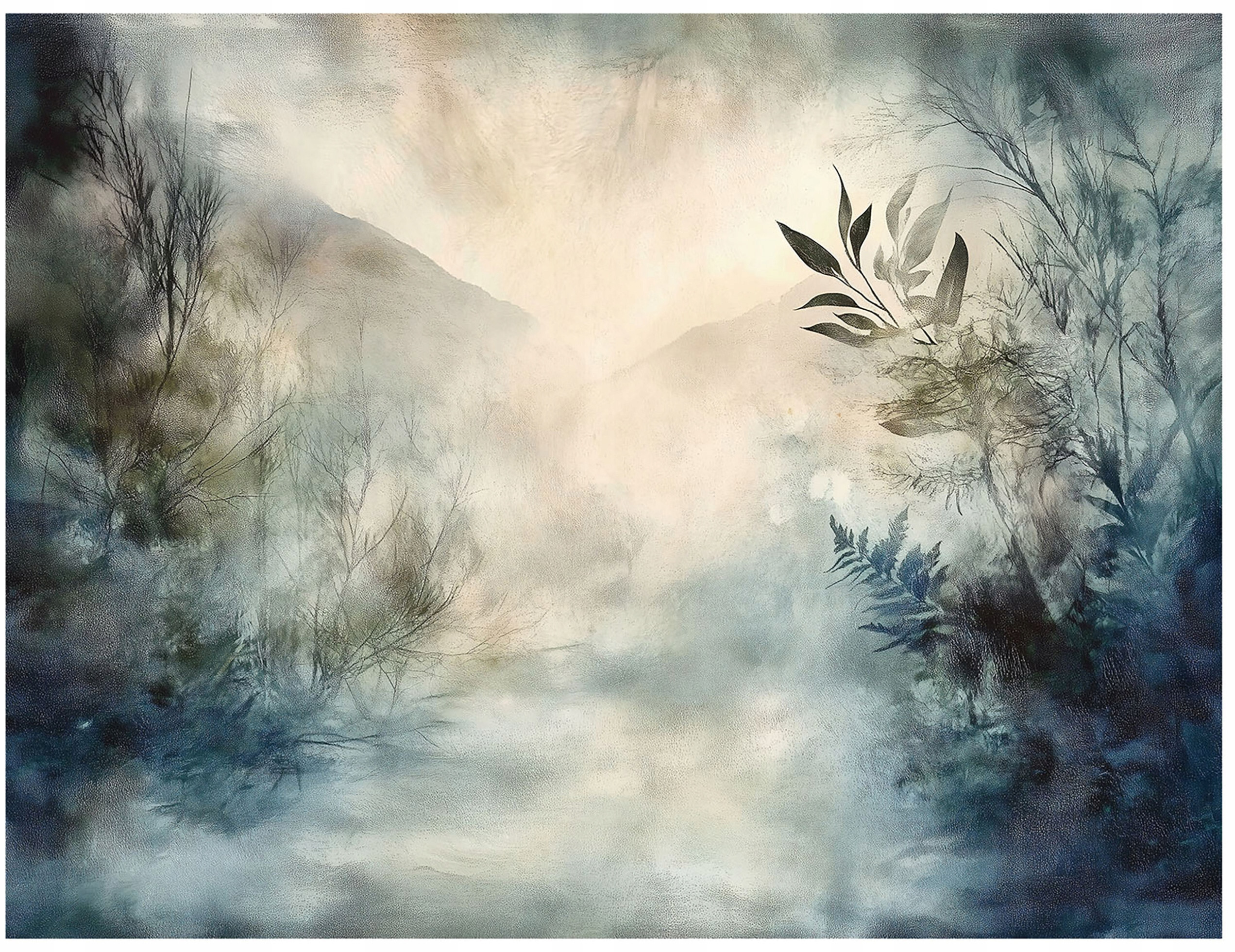 Fototapeta Beton Góry Natura do Sypialni i Salonu – Nowoczesny Akcent w Twoim Wnętrzu