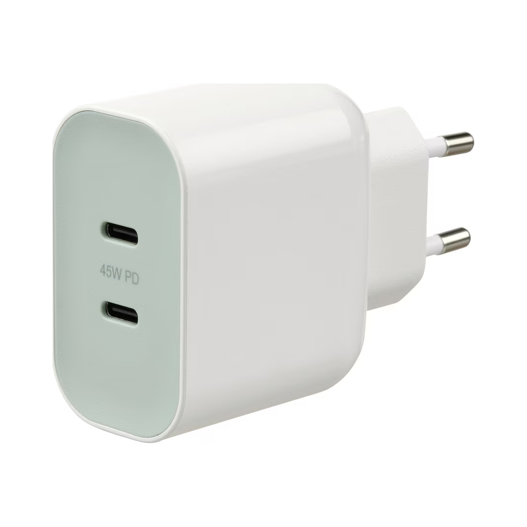 Ładowarka 2x USB-C 45W 3A PD 3.0 QC4+ PPS – Szybkie ładowanie od IKEA