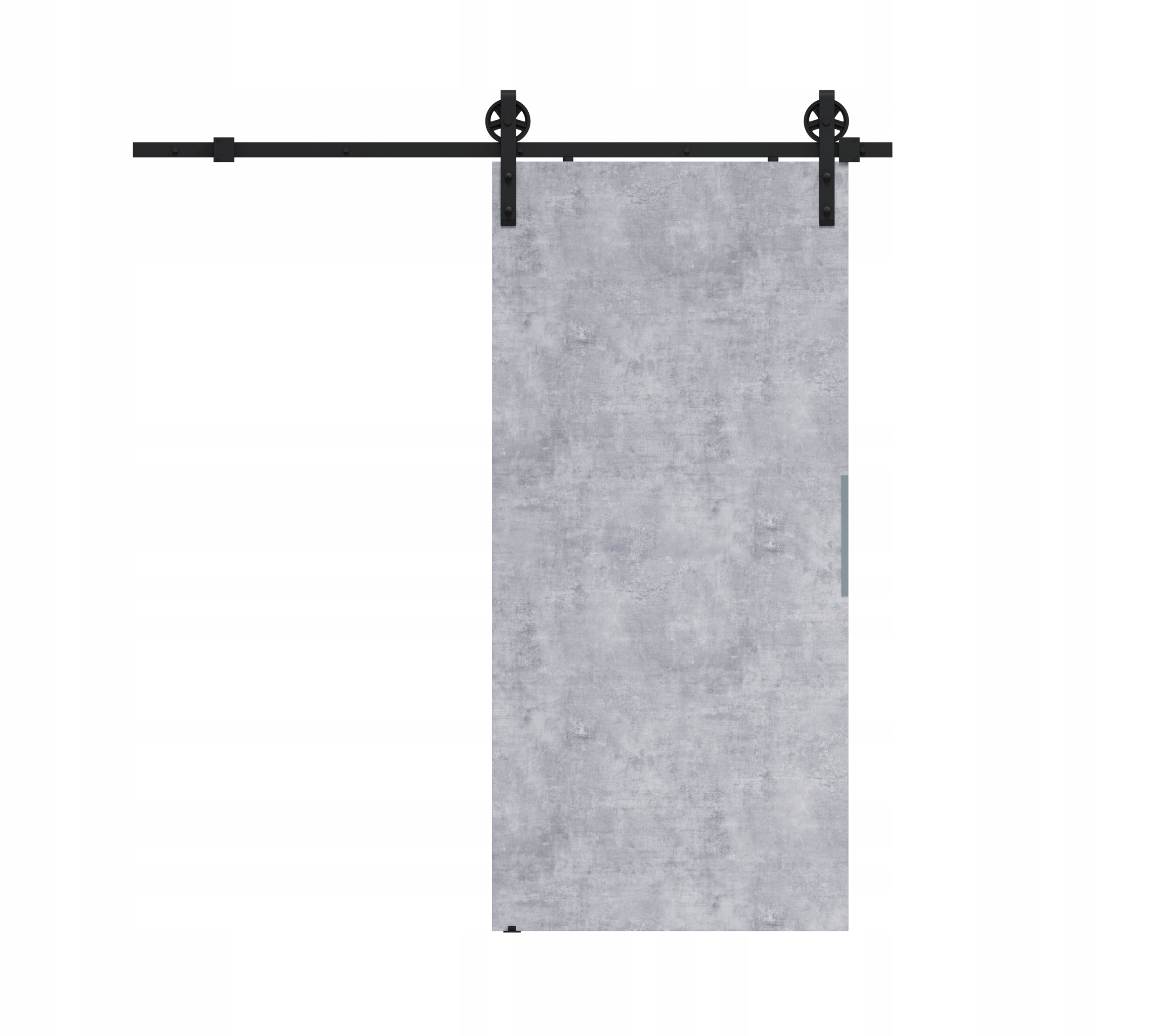 Drzwi przesuwne 80 ścienne ALFA LOFT A 04 beton 85 – Nowoczesny styl i funkcjonalność