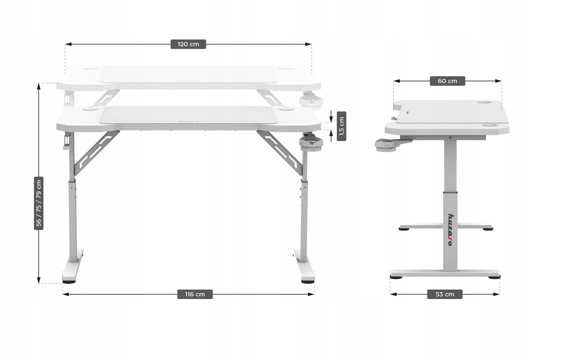 Stabilna konstrukcja z regulowanymi stopkami