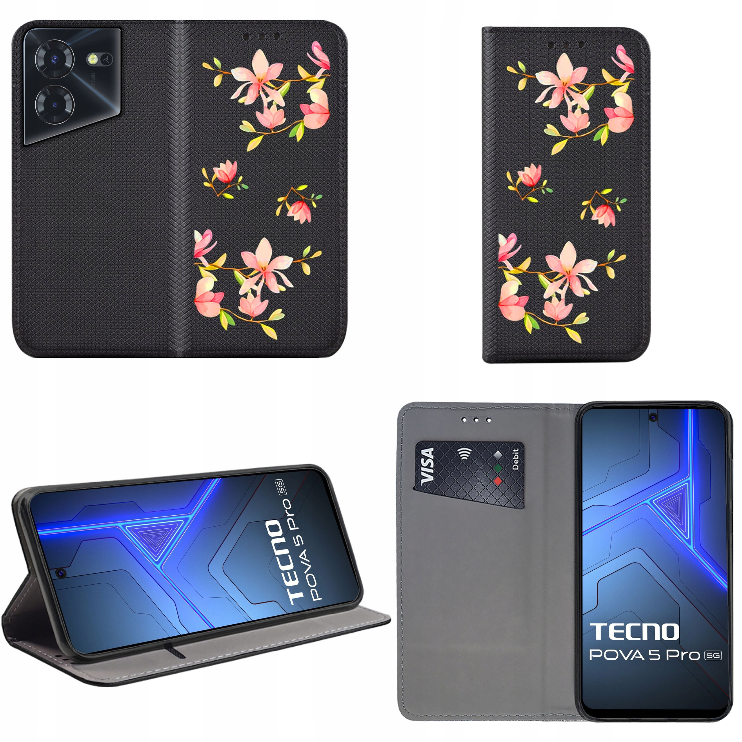 Funkcjonalność etui z klapką – kieszonka na karty i funkcja stojaka