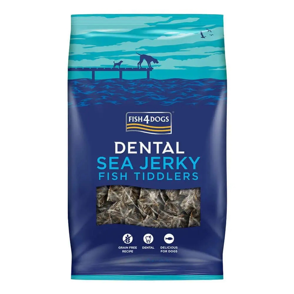 Fish4Dogs FISH4DOGS Dental Sea Jerky Fish Tiddlers – Naturalne przysmaki dla psa