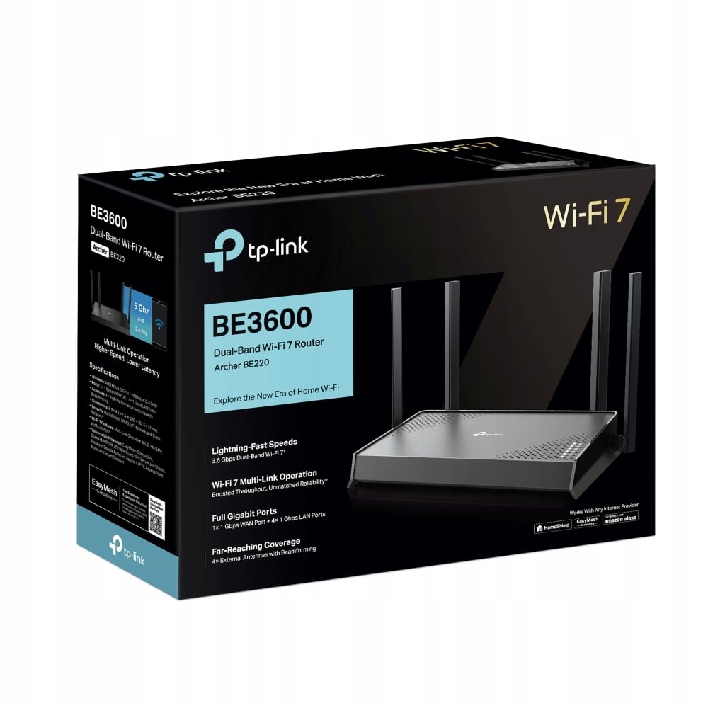 Dwupasmowe Wi-Fi 7 o prędkości do 3,6 Gb/s