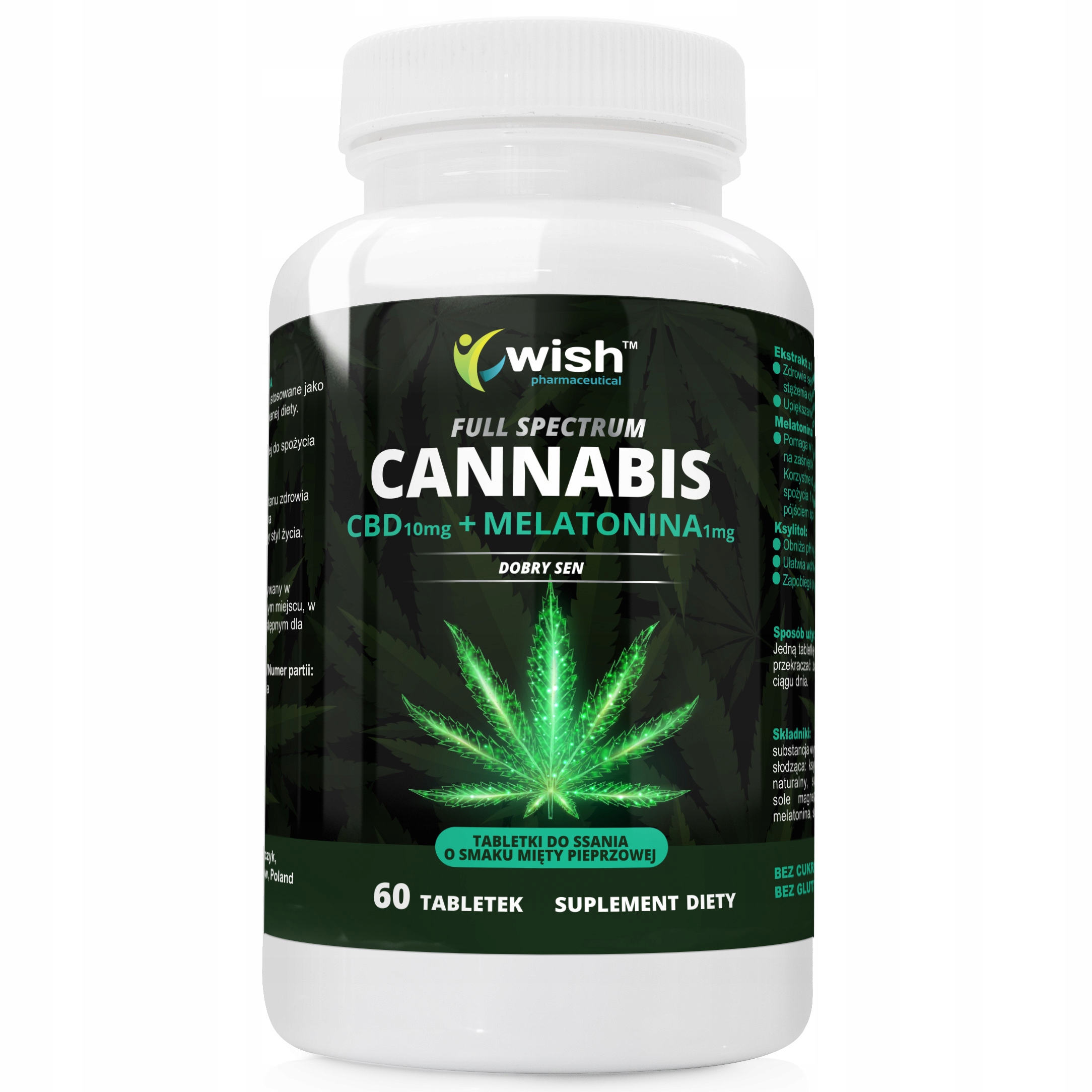 WISH_CBD 10mg + Melatonina – Suplement diety dla lepszego snu